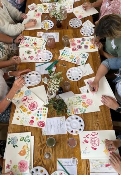 Christmas Watercolour Card Making Class