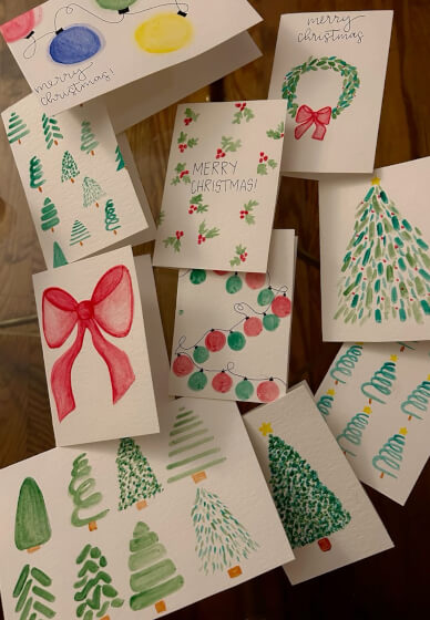 Christmas Watercolour Card Making Class