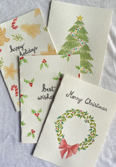 Christmas Watercolour Card Making Class