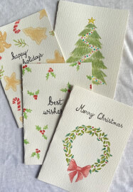Christmas Watercolour Card Making Class