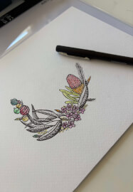 Christmas Wreath Drawing Workshop