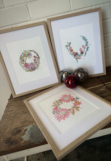 Christmas Wreath Drawing Workshop