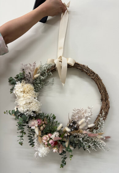 Christmas Wreath Making Workshop with Dried Flowers