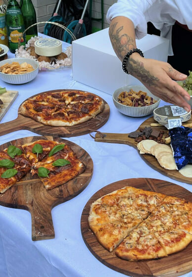 Christmas Wreath Workshop: Peonies and Pizza