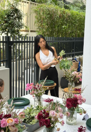 Christmas Wreath Workshop: Peonies and Pizza