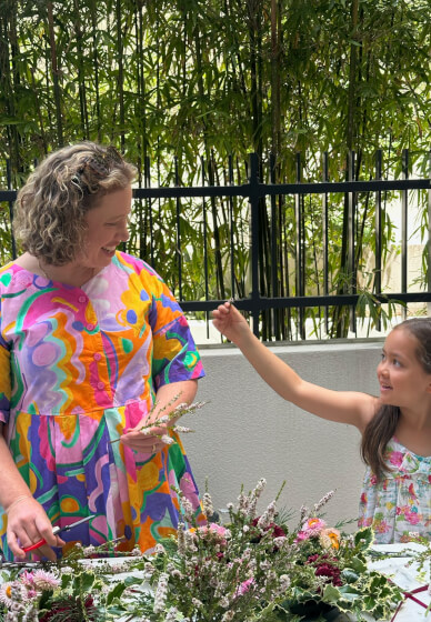 Christmas Wreath Workshop: Peonies and Pizza