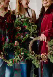 Christmas Wreath Workshop Perth | Handmade Festive Wreath Class