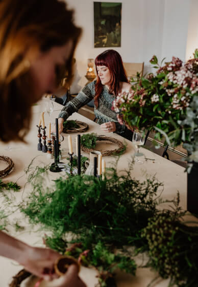 Christmas Wreath Workshop Perth | Handmade Festive Wreath Class