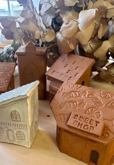 Clay and Sip Class: Make a Mini Village Trio