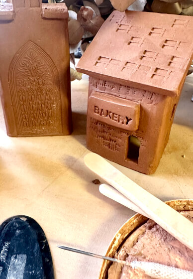 Clay and Sip Class: Make a Mini Village Trio