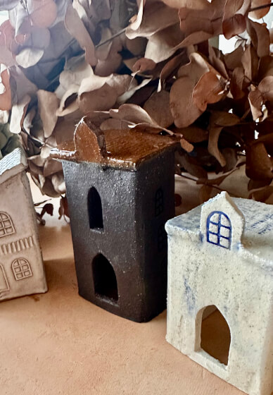 Clay and Sip Class: Make a Mini Village Trio