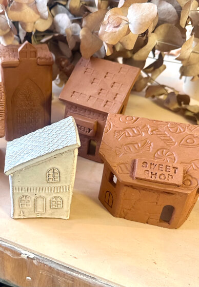 Clay and Sip Class: Make a Mini Village Trio