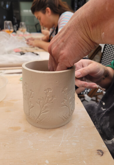 Clay and Sip Cocktails Class