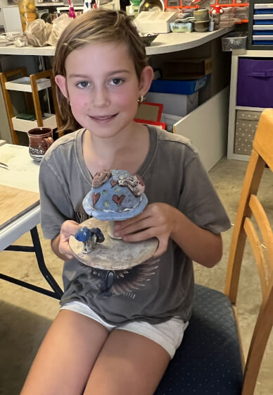 Clay and Sip Mushroom Making Class