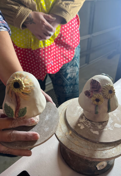 Clay and Sip Mushroom Making Class