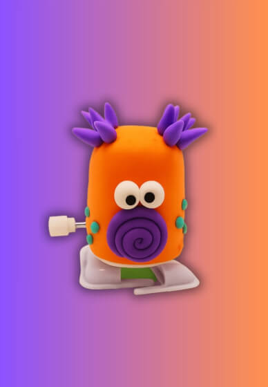 Clay Sculpture Workshop - Make Your Windup Toy Monster - 2 Toys