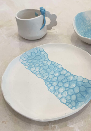 Clay Sip and Paint Your Own 3 Piece Dinner Set Workshop