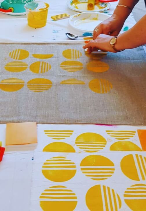 Cloth and Colour Block Printing Workshop
