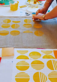 Cloth and Colour Block Printing Workshop
