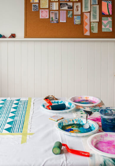 Cloth and Colour Block Printing Workshop