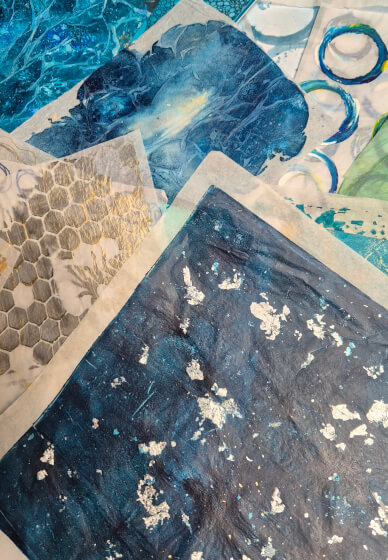 Collage 'Bloom' Workshop with Multi-media Printed Papers