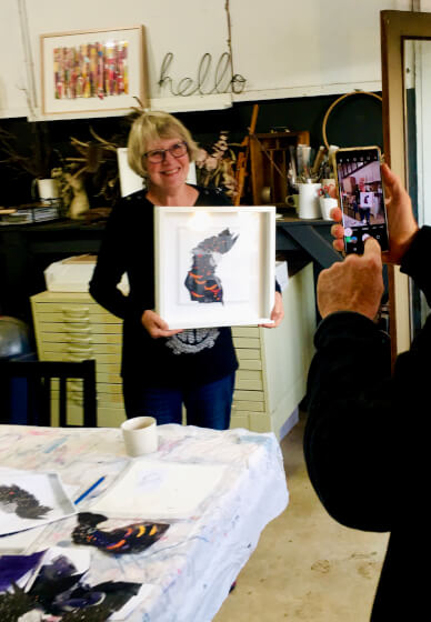 Collage Workshop: Red Tailed Black Cockatoo