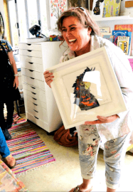 Collage Workshop: Red Tailed Black Cockatoo