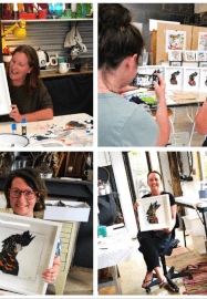 Collage Workshop: Red Tailed Black Cockatoo