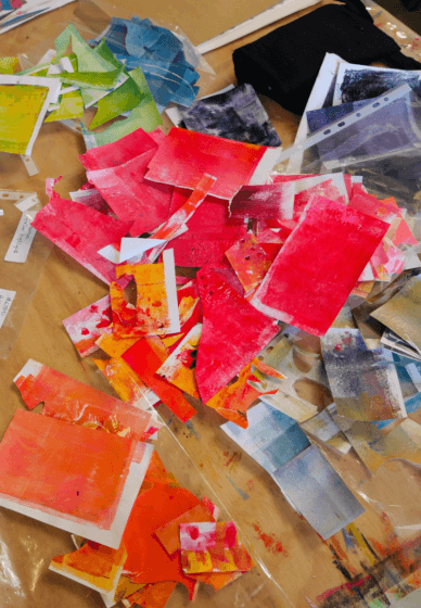 Collage Workshop: Red Tailed Black Cockatoo