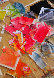 Collage Workshop: Red Tailed Black Cockatoo