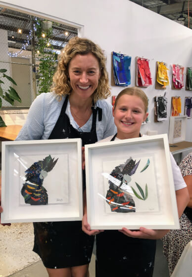 Collage Workshop: Red Tailed Black Cockatoo