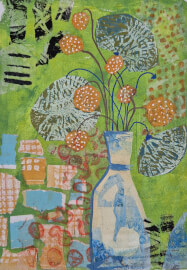 Collage Workshop with Gelli Printed Papers - Still Life