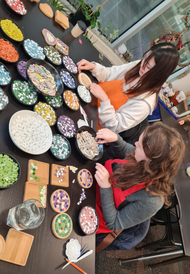 Colourful Mosaic Coaster Workshop