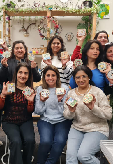 Colourful Mosaic Coaster Workshop