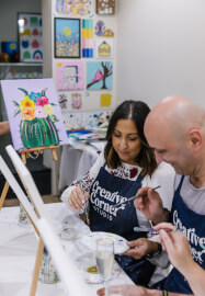 Connected Canvases - Mother's Day Art Workshop