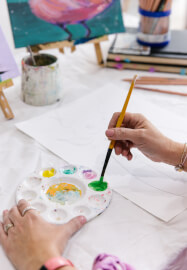 Connected Canvases - Mother's Day Art Workshop