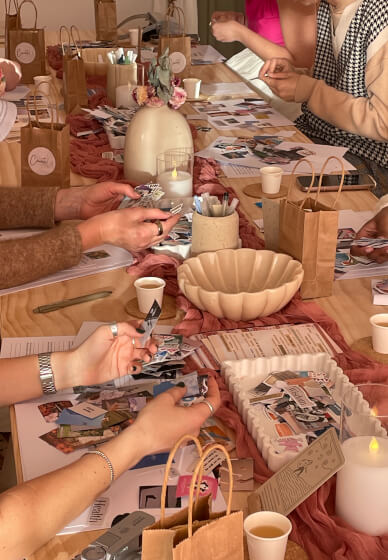 Corporate Creative Wellness Collage Workshop