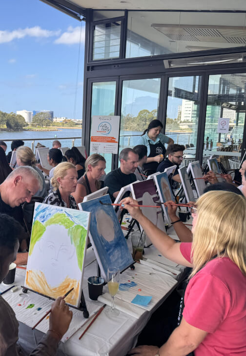 Corporate EOFY Private Paint and Sip Class