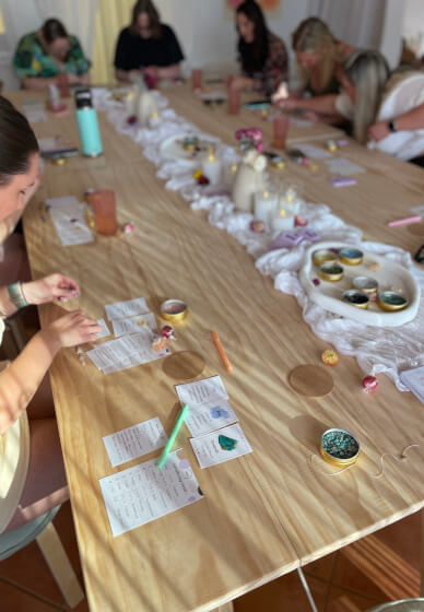 Cosmic Hens Crystal Aura Party