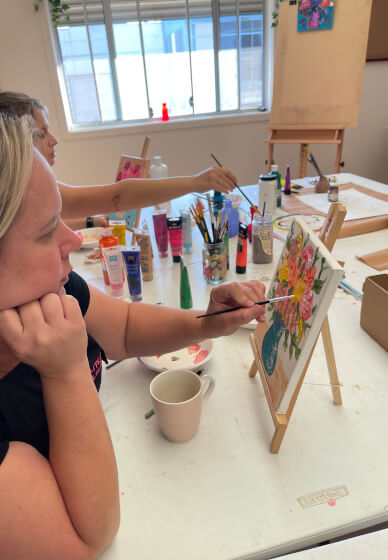 Couture & Canvas: A Floral Art Workshop