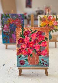 Couture & Canvas: A Floral Art Workshop
