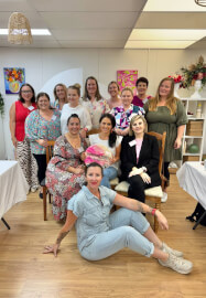 Couture & Canvas: A Floral Art Workshop