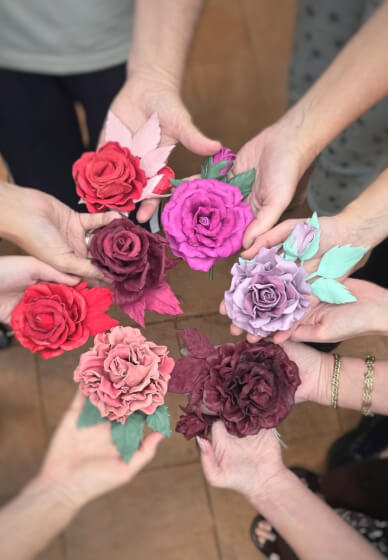 Couture Leather Rose Workshop