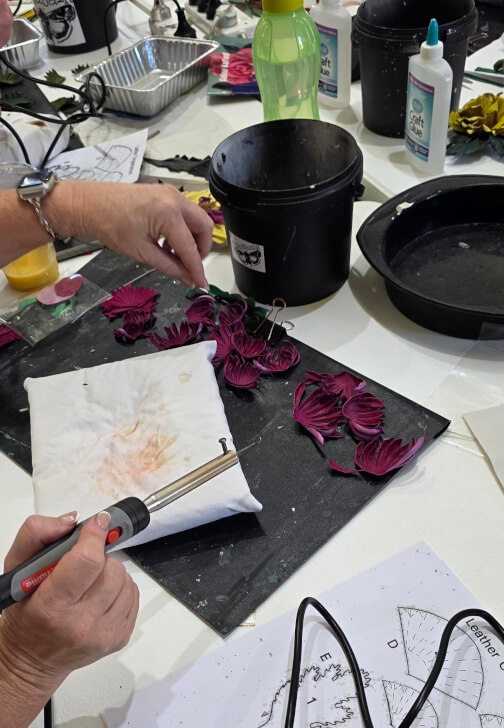 Couture Leather Rose Workshop