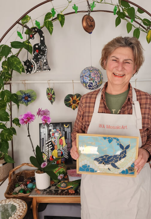 Create a Mosaic Tray Workshop with Optional Resin Finish