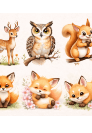 Create Cute Woodland Animal Clipart Workshop