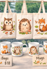 Create Cute Woodland Animal Clipart Workshop