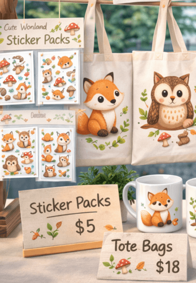 Create Cute Woodland Animal Clipart Workshop