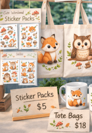 Create Cute Woodland Animal Clipart Workshop
