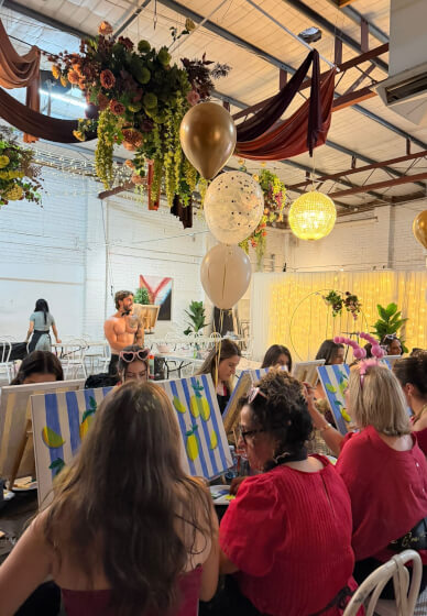 Creative Art Class for Hens Parties
